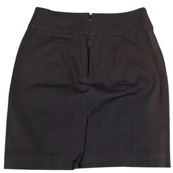 Banana Republic Knee Length Black Skirt Size 4 Lots of stretch Wok Wear Used - Picture 5 of 9
